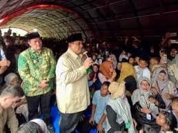 Presiden Prabowo Tinjau Langsung Penanganan Pengungsi Bencana di Tanoh Gayo