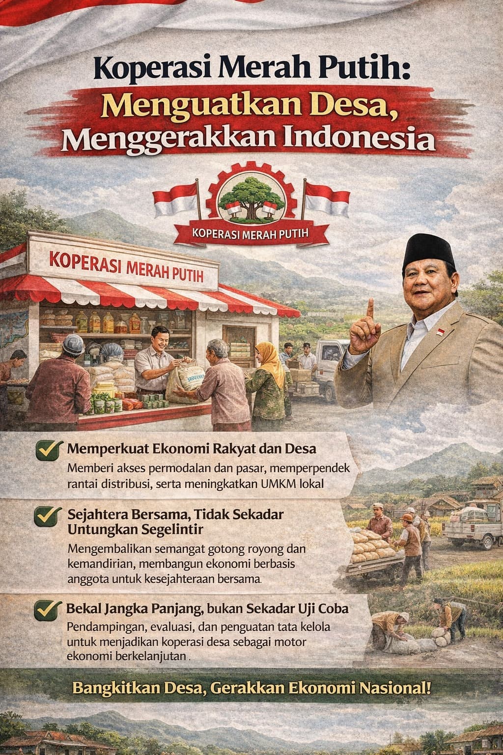 Koperasi Merah Putih: Menguatkan Desa, Menggerakkan Indonesia