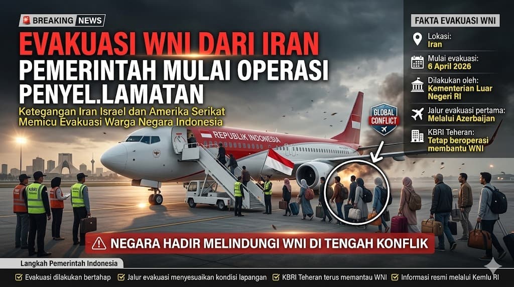 Evakuasi WNI dari Iran Menjadi Bukti Tanggung Jawab Negara Melindungi Warganya di Tengah Ketegangan Global